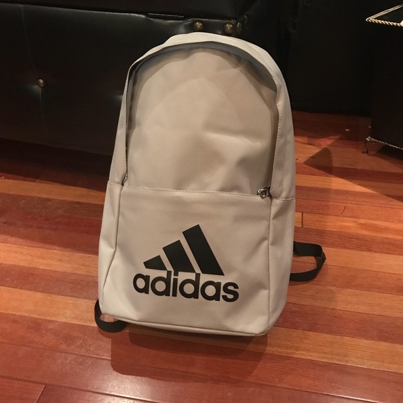 light gray adidas backpack